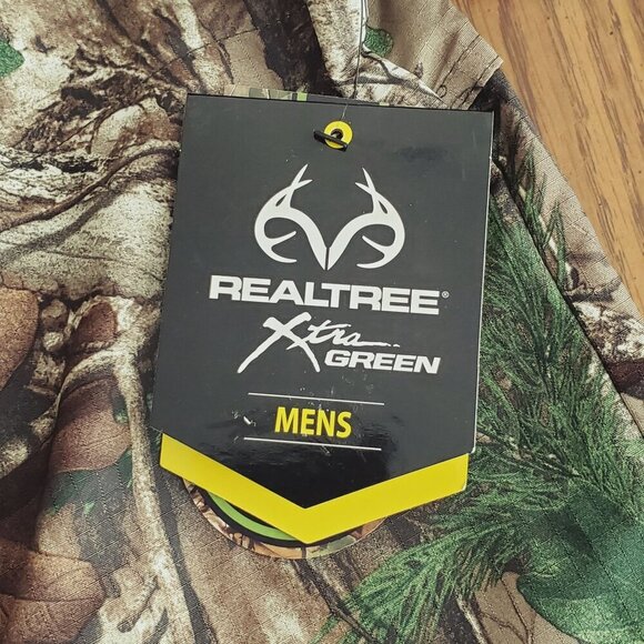 Realtree Mens Hunting Guide Shirt M XtraGreen Camo Short Sleeve Ripstop - Picture 8 of 13